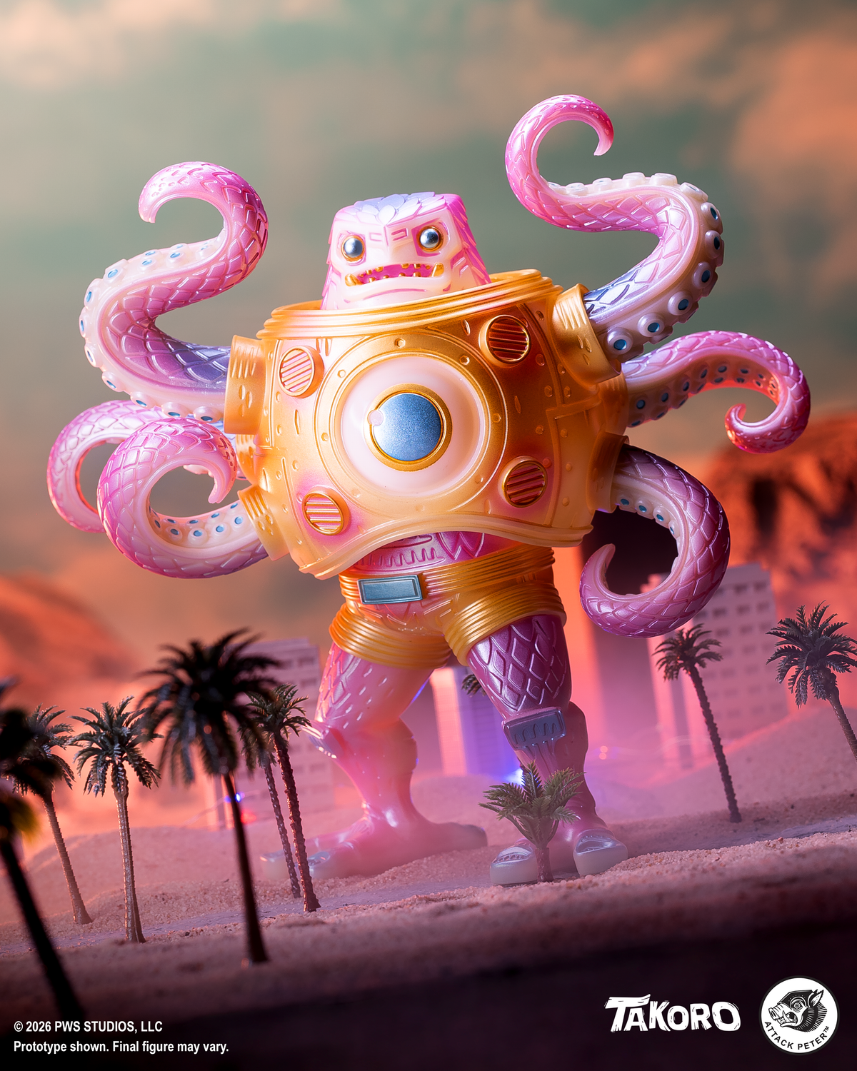 Takoro Vinyl Figure - Cherry Blossom Glow Variant