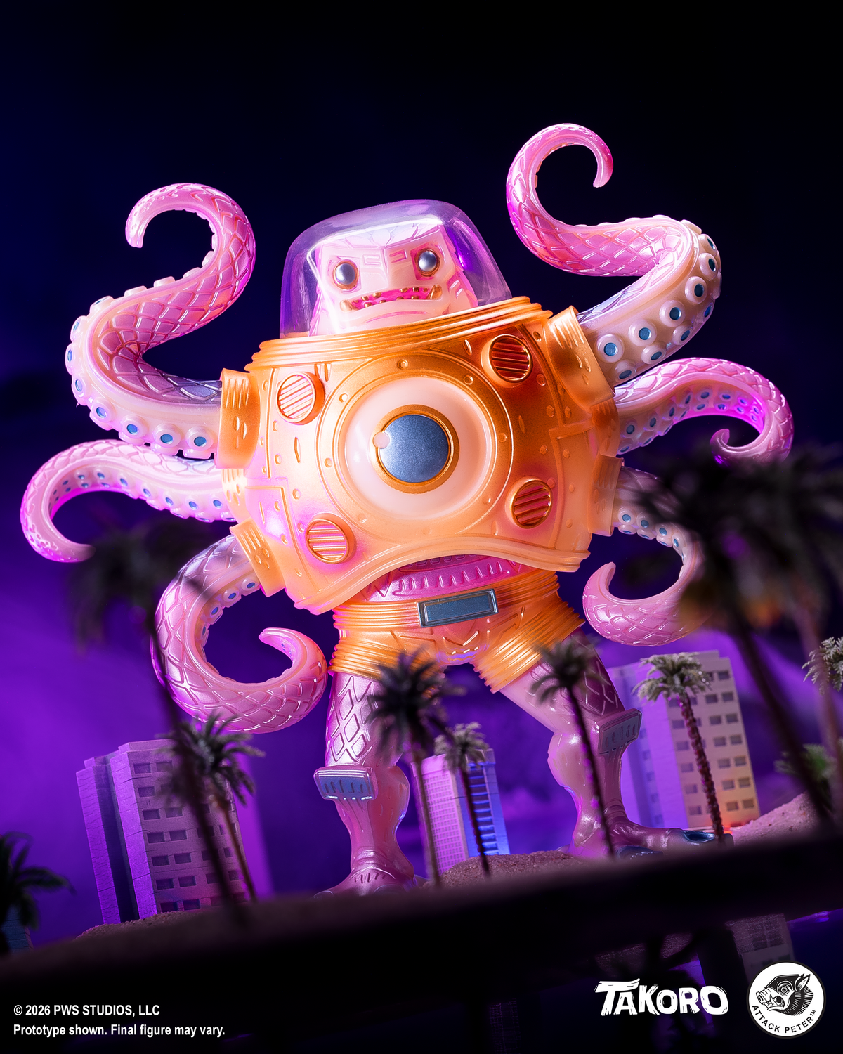 Takoro Vinyl Figure - Cherry Blossom Glow Variant
