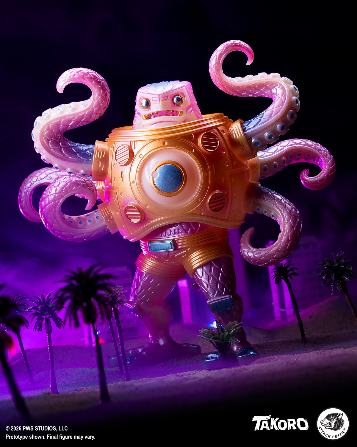 Takoro Vinyl Figure - Cherry Blossom Glow Variant